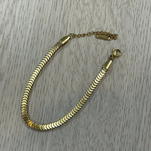 Gold Herringbone Bracelet - Picture 3 of 3